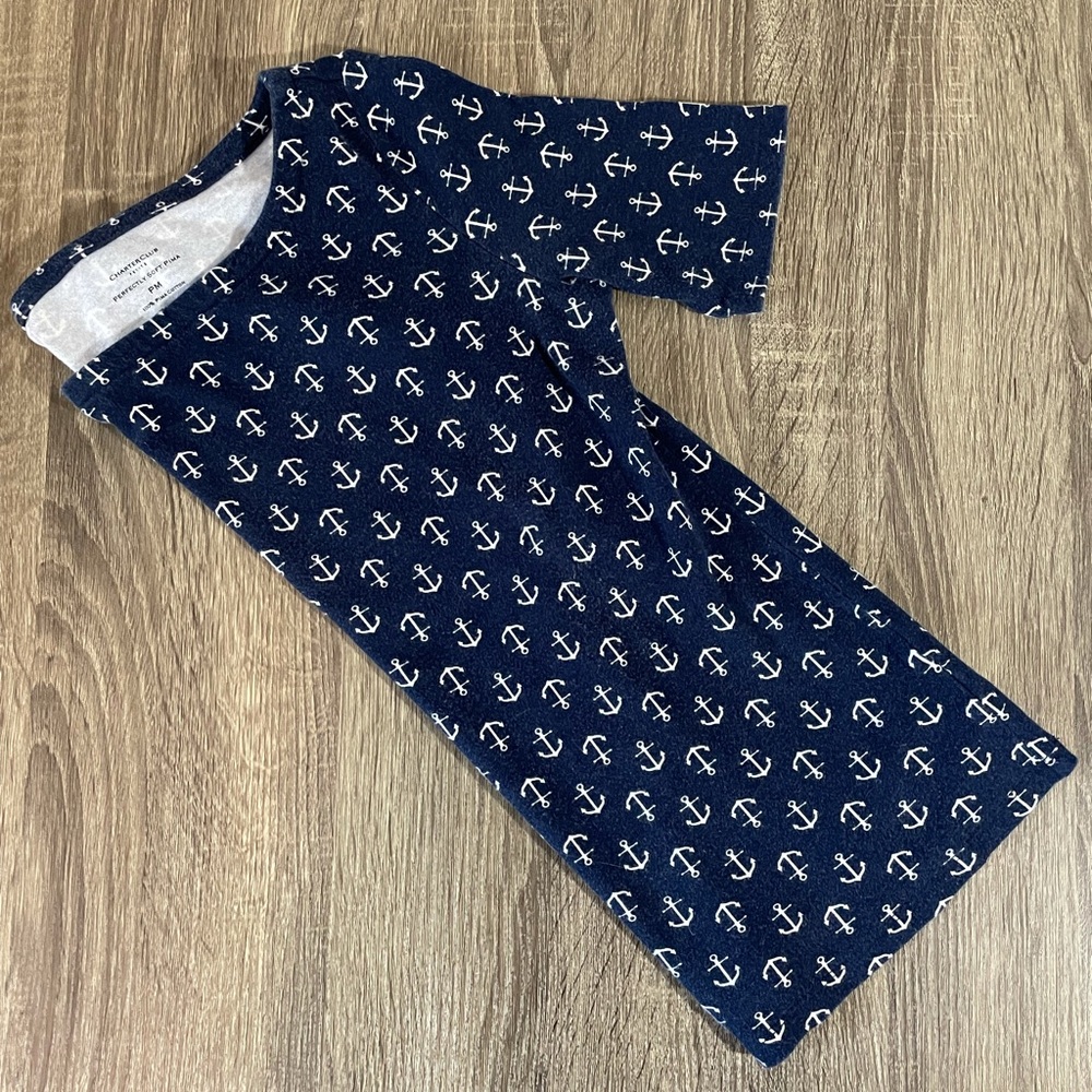 Charter club petite medium blue anchor shirt